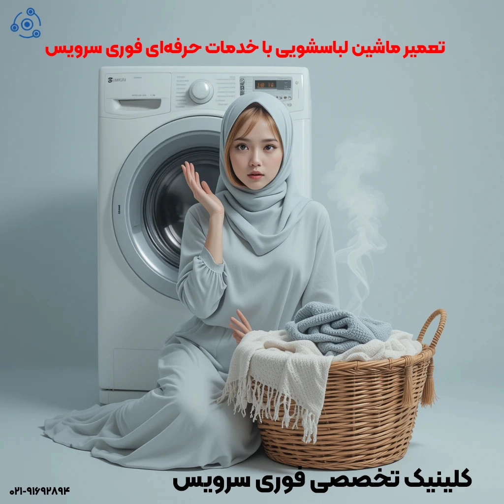 تعمیر ماشین لباسشویی با خدمات حرفهای فوری سرویس