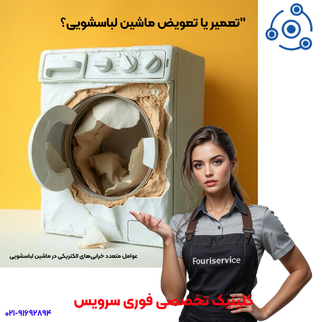 تعمیر یا تعویض ماشین لباسشویی؟